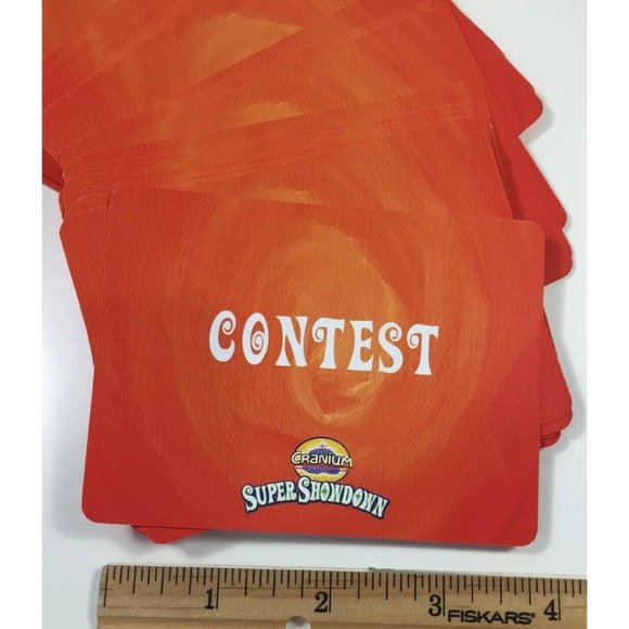 Cranium Super Showdown Game 60 Red Contest Play Cards Replacement Piece 2006 - Picture 2 of 4